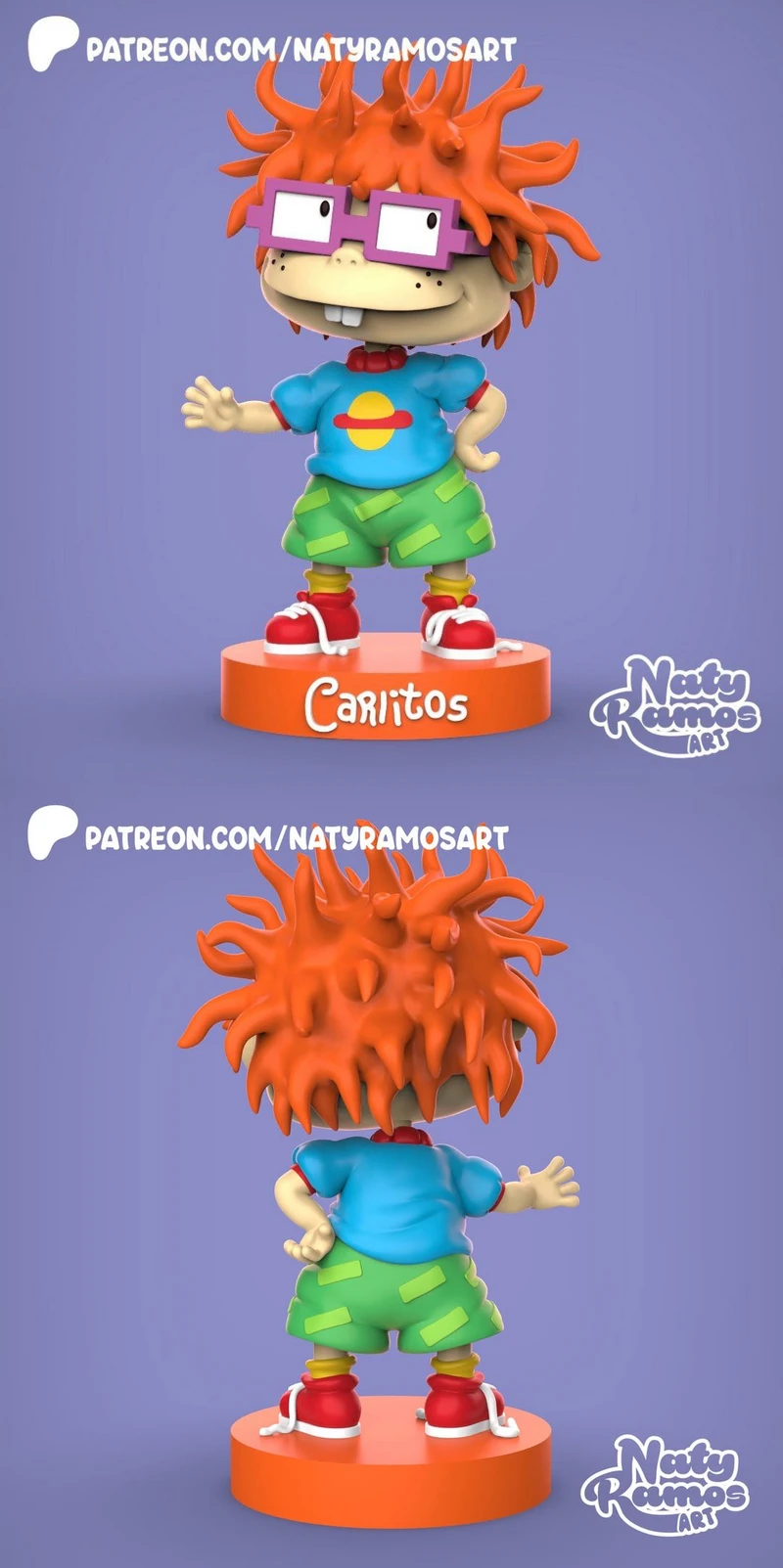 Carlitos 3D Printable Bust STL File for Resin Printer STL model for 3D printing