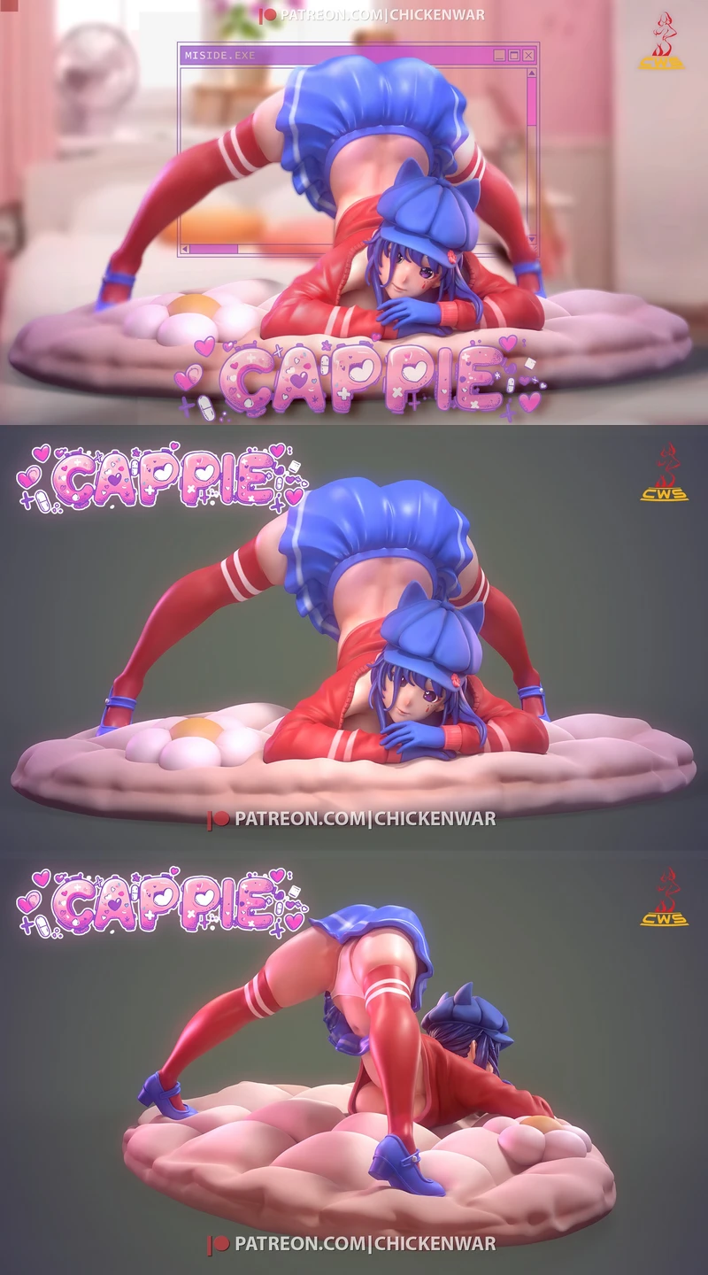 Printable Mita Figure | MiSide Horror Game STL File STL model for 3D printing