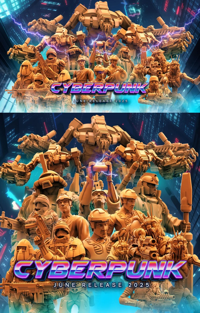 CYBERPUNK – JUNE 2025 STL model for 3D printing