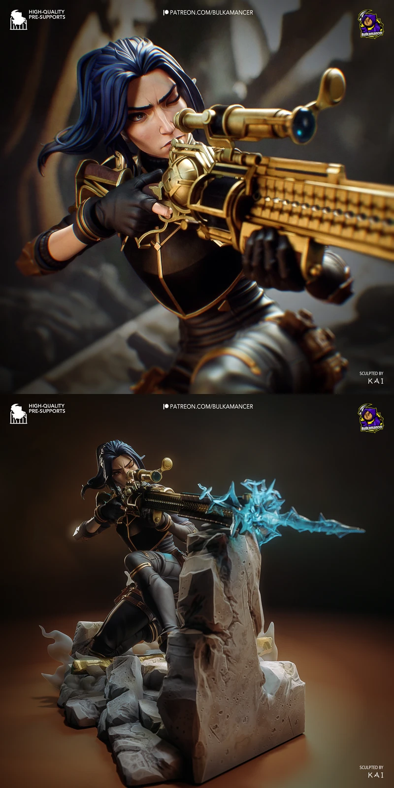 Caitlyn – Arcane STL model for 3D printing