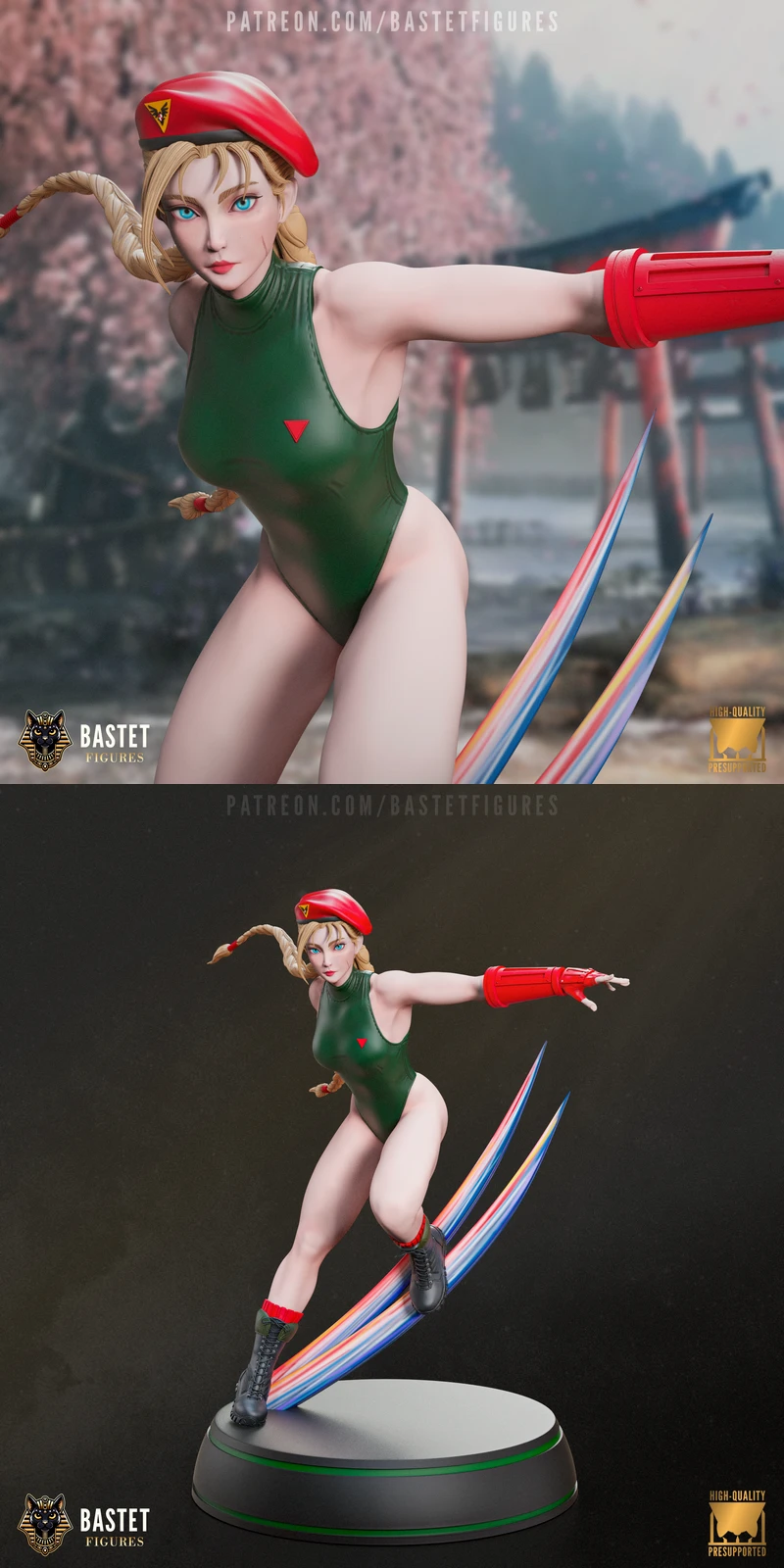 Cammy – Street Fighter STL model for 3D printing