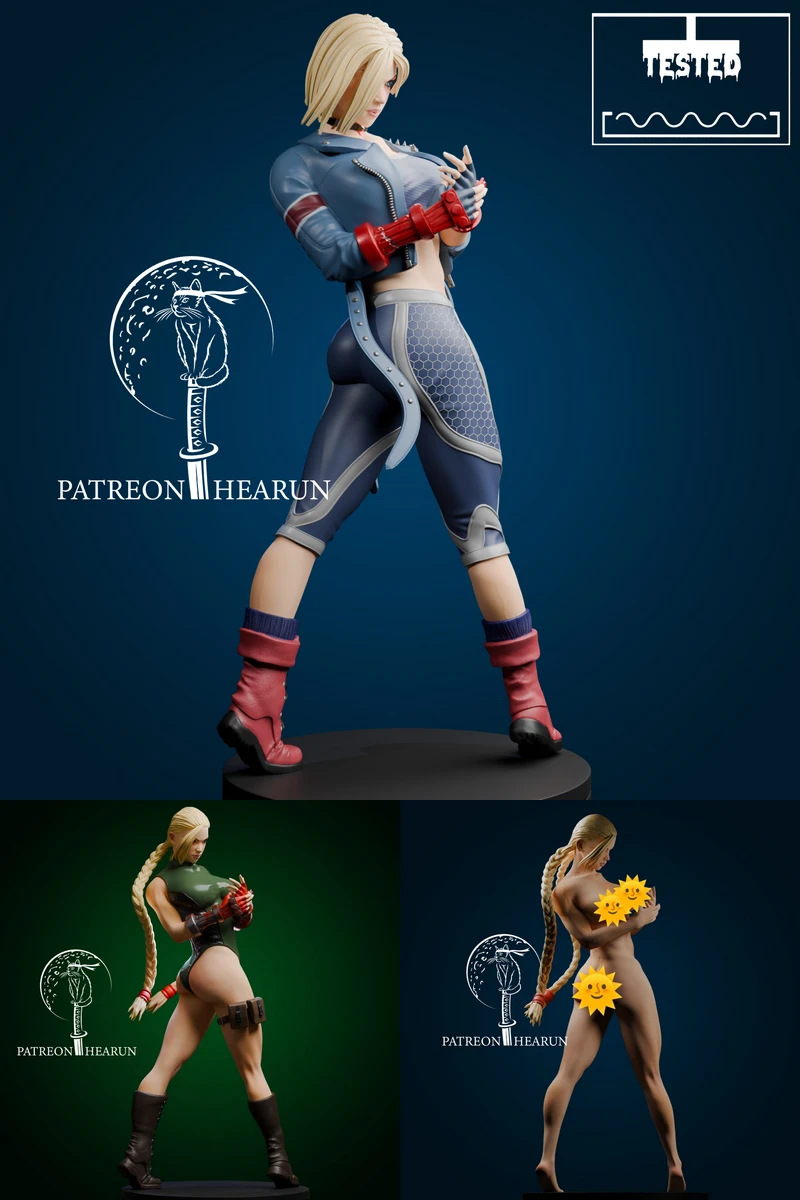Cammy Street fighter extra STL model for 3D printing