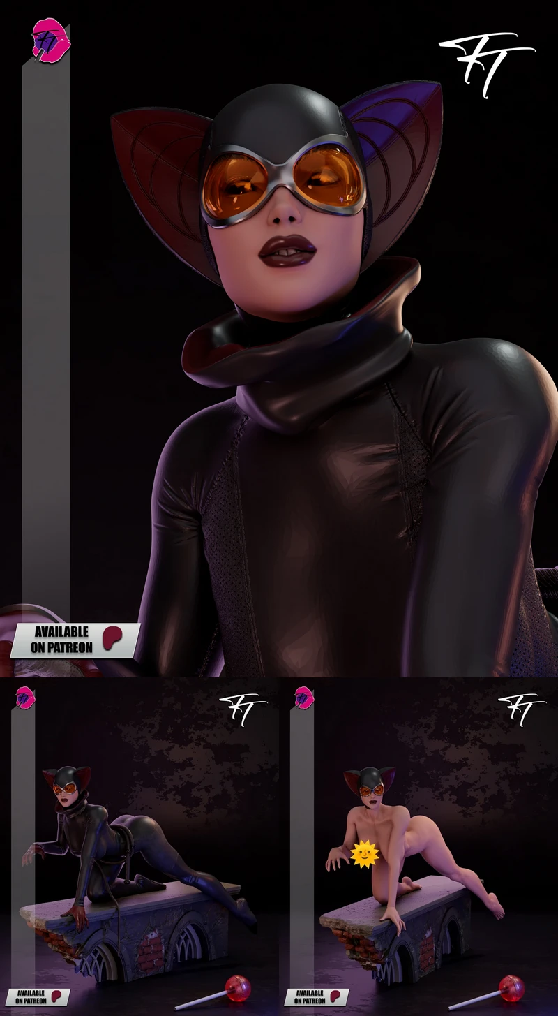 CatWoman STL model for 3D printing