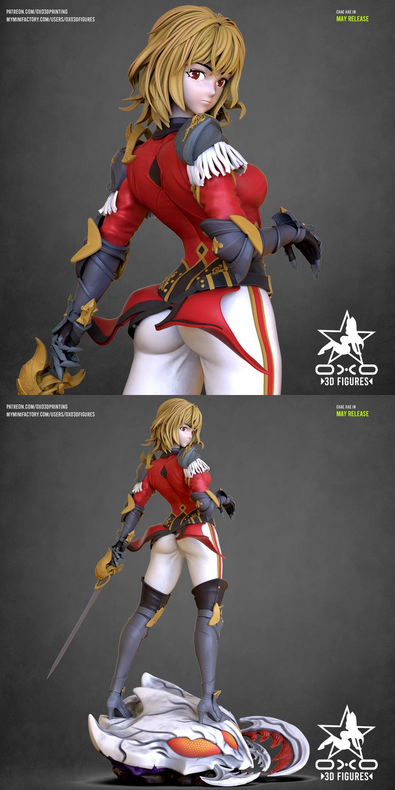 Chae hae solo leveling Anime Figure STL model for 3D printing