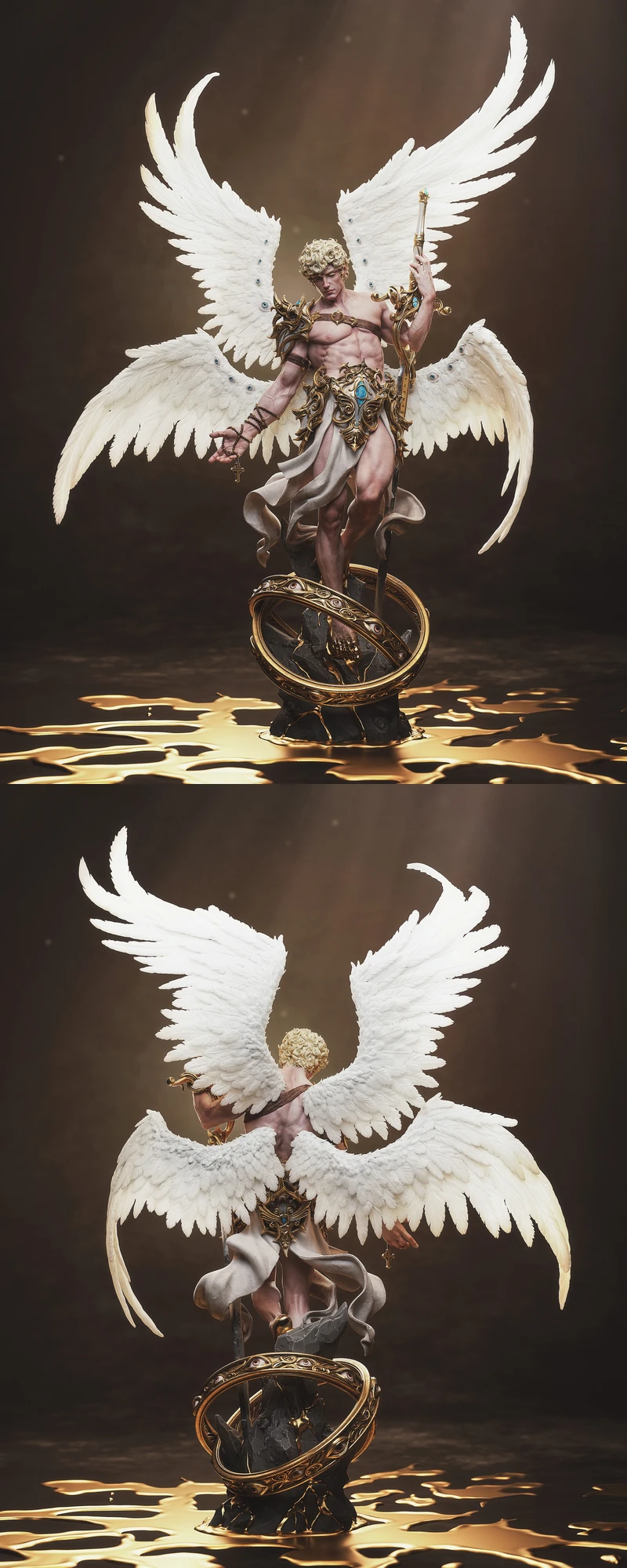 Cherubim Angel 3D Printable STL File for Resin Printer STL model for 3D printing