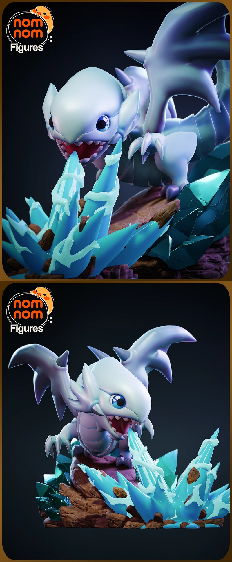 Chibi Blue Eyes White Dragon – Yu-Gi-Oh! STL model for 3D printing
