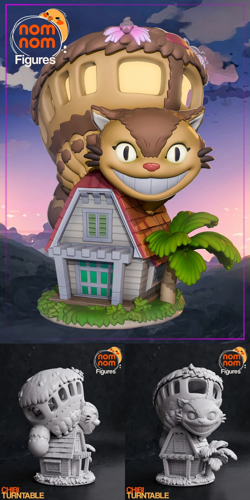 Chibi Catbus – My Neighbour Totoro STL model for 3D printing