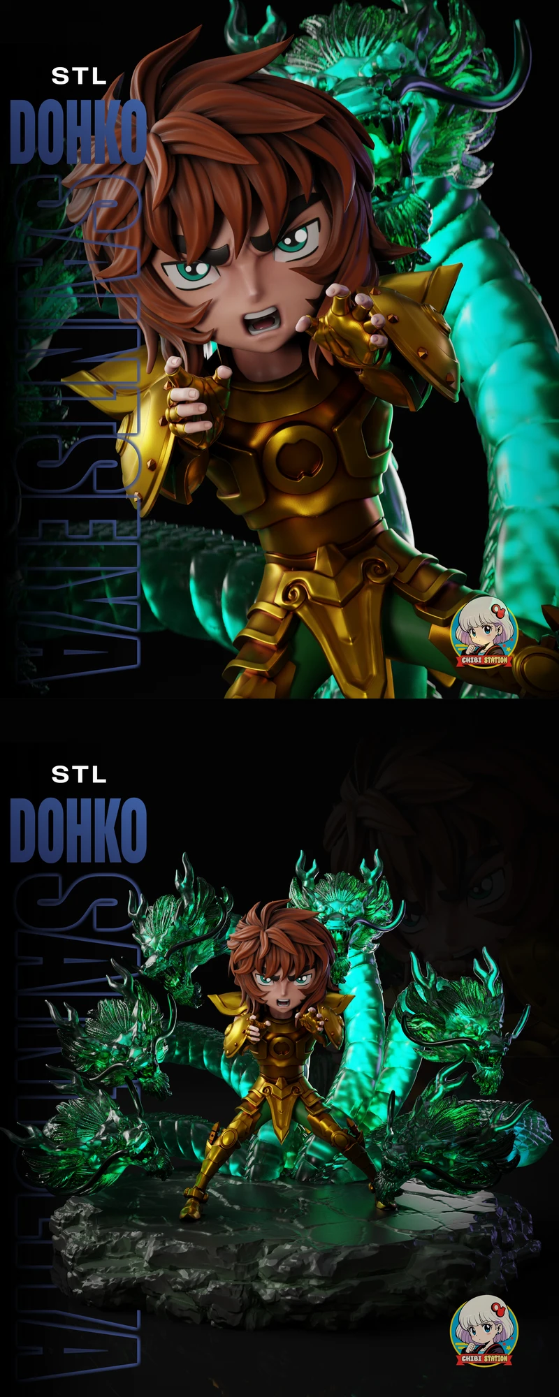 Dohko Libra Saint Seiya Figure STL STL model for 3D printing