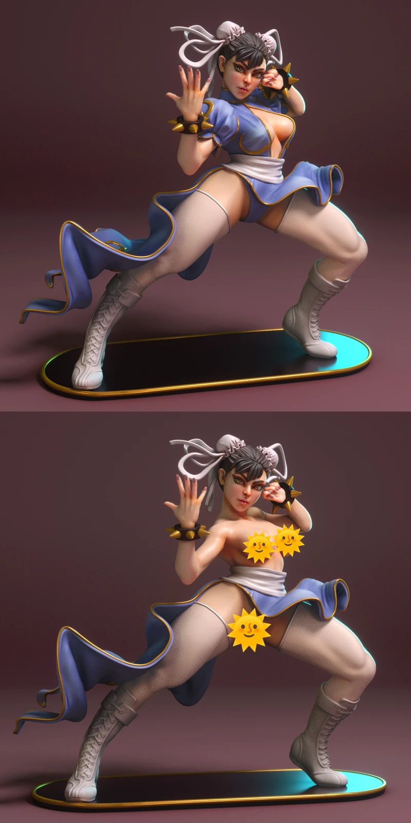 Chun-li 3D Printable Miniature STL Model STL model for 3D printing