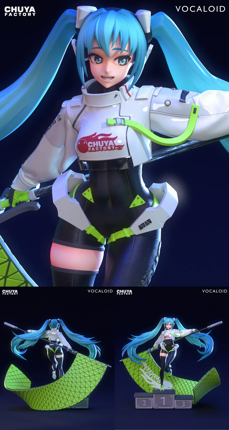 Hatsune Miku Vocaloid 3D Printable STL Figure STL model for 3D printing