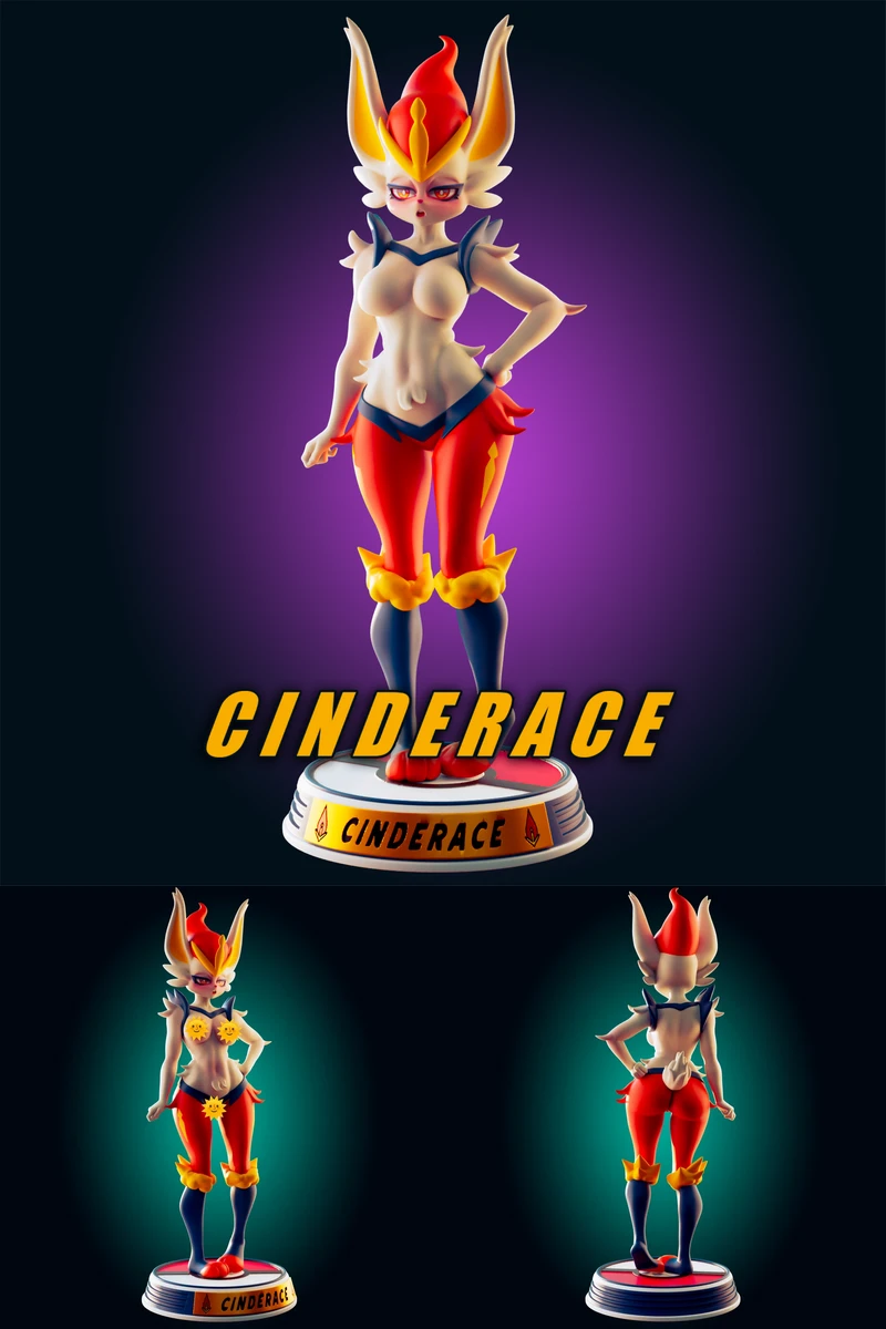 Cinderace Pokemon STL model for 3D printing