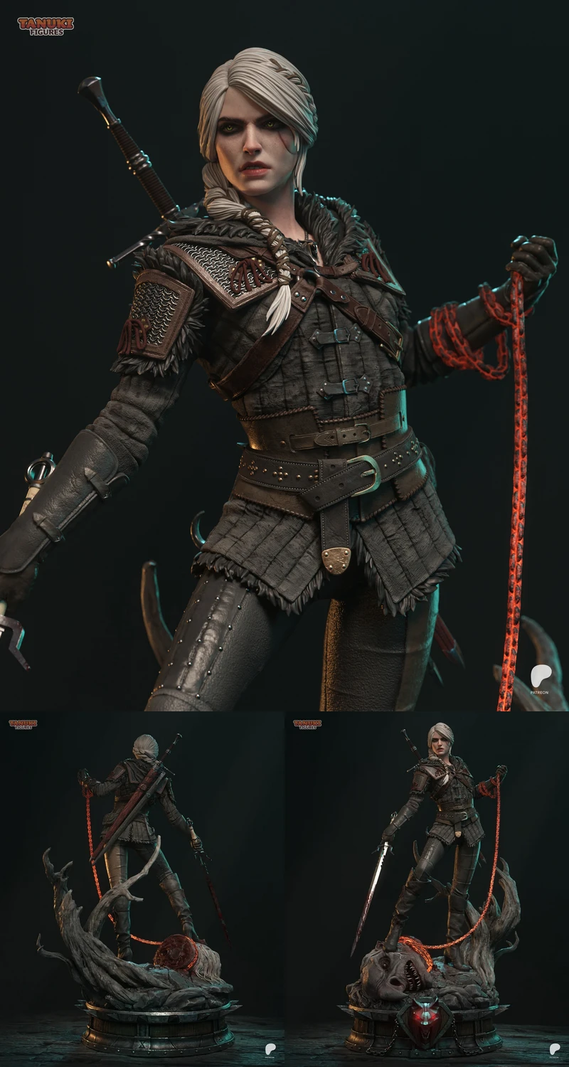 Printable Ciri Figure | The Witcher 3D Model STL File STL model for 3D printing