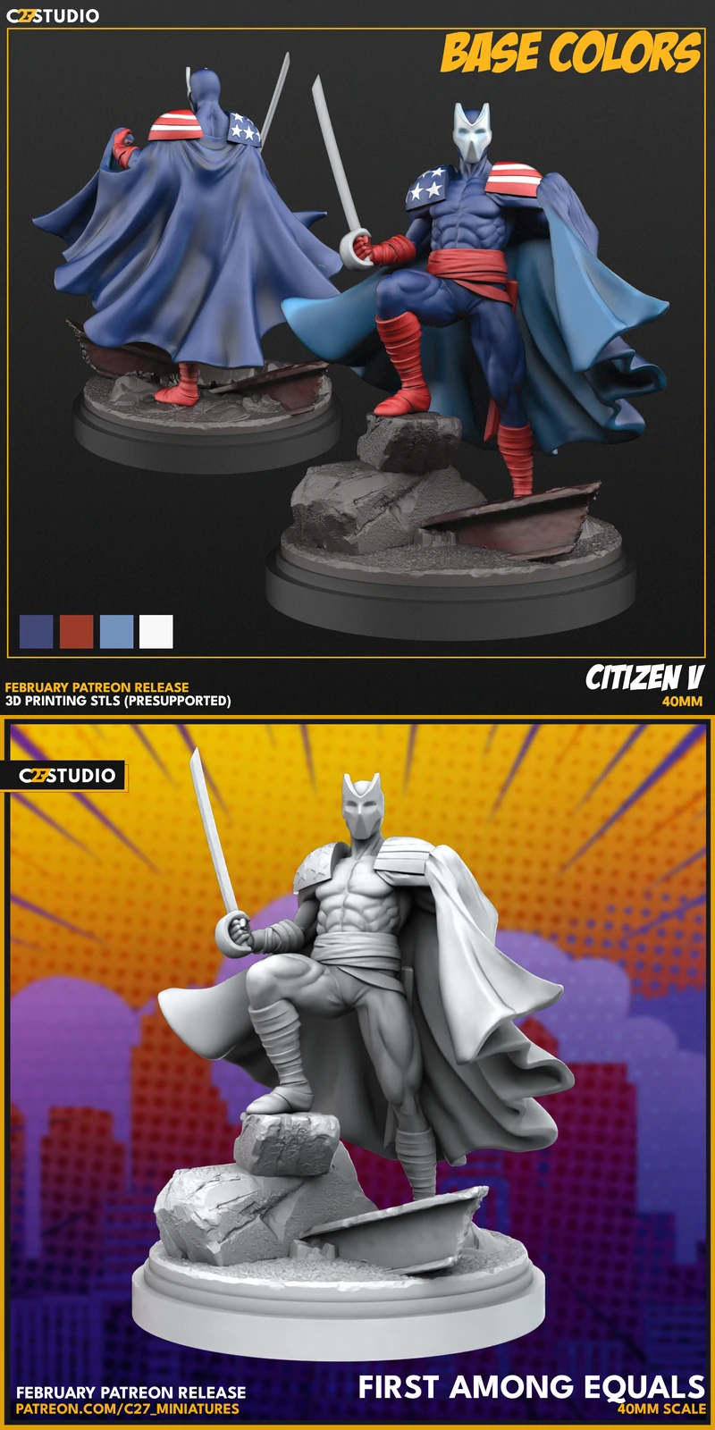 Citizen V STL model for 3D printing