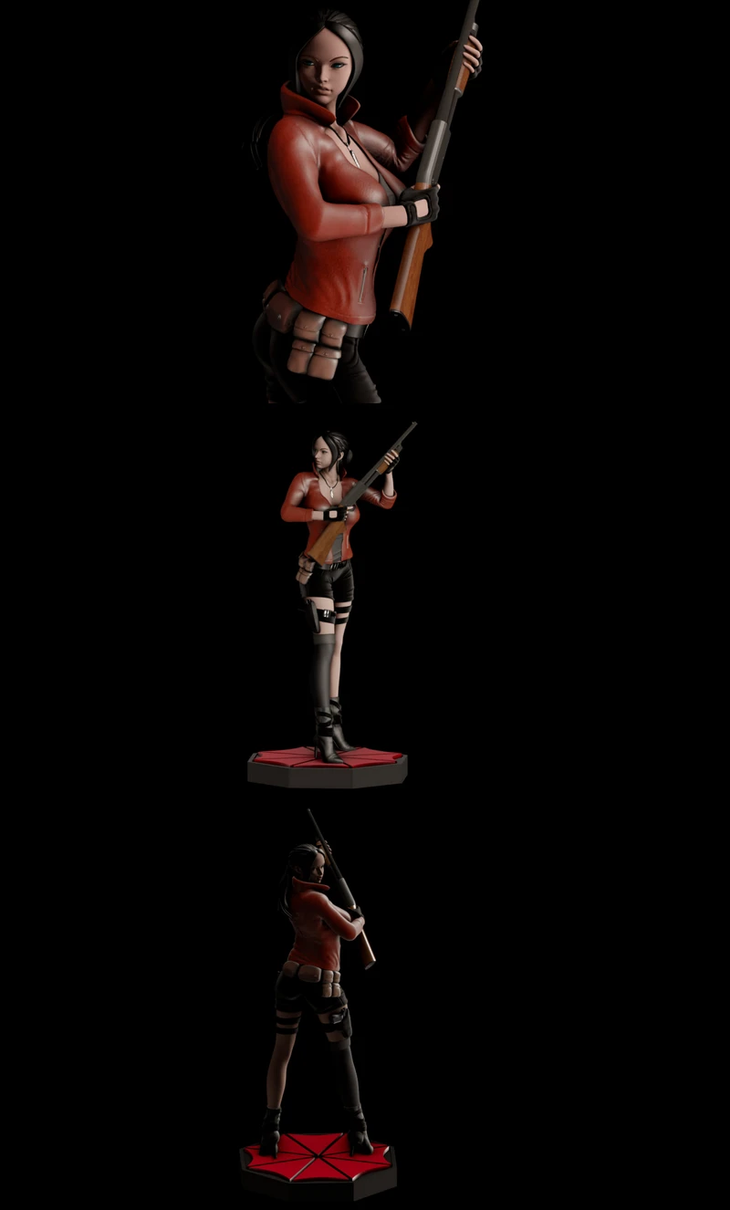 Claire Redfield Resident Evil STL model for 3D printing