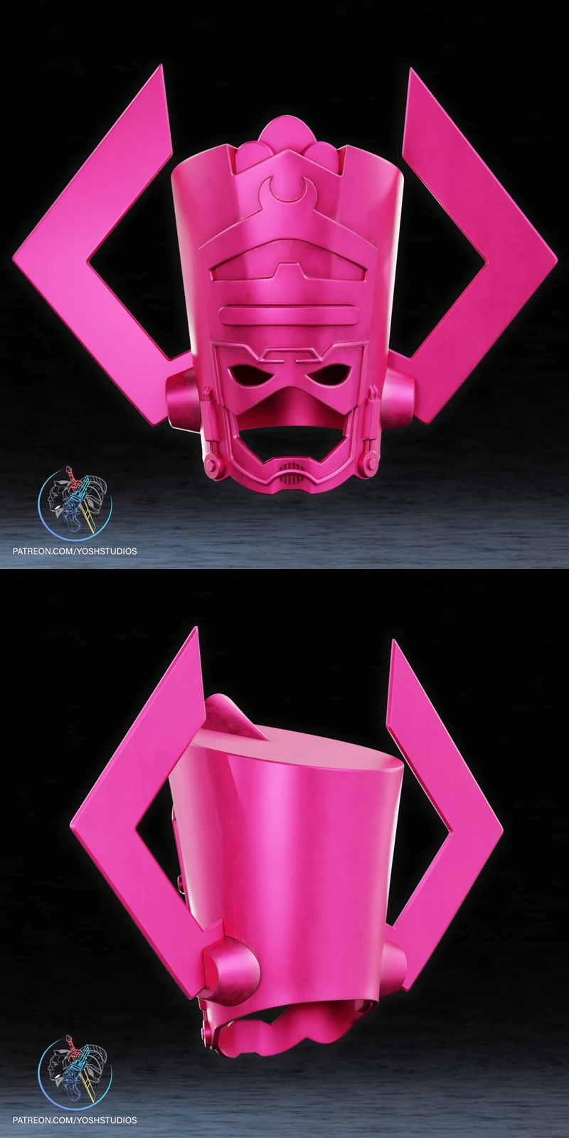 Classic Galactus Helmet STL model for 3D printing