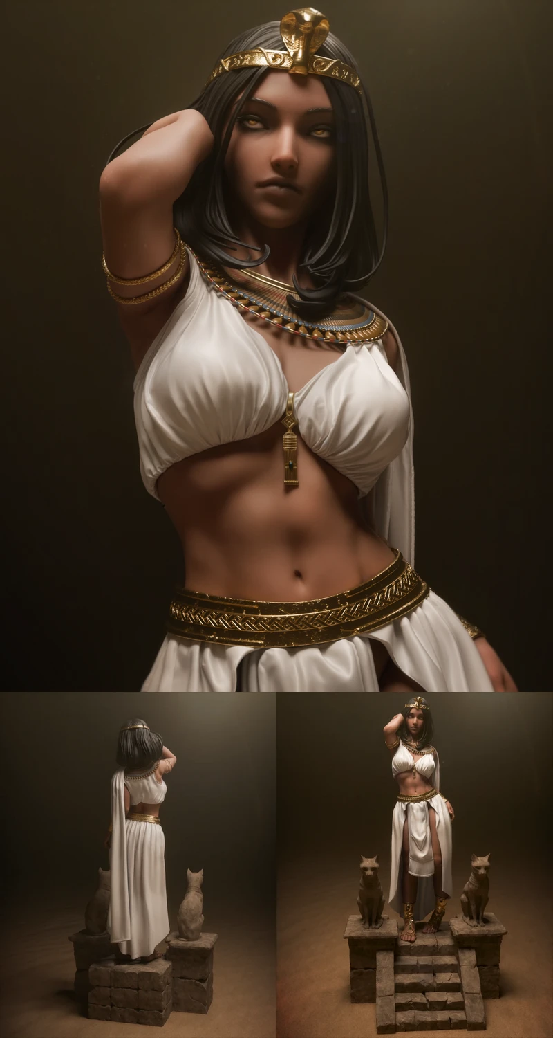 Cleopatra STL model for 3D printing
