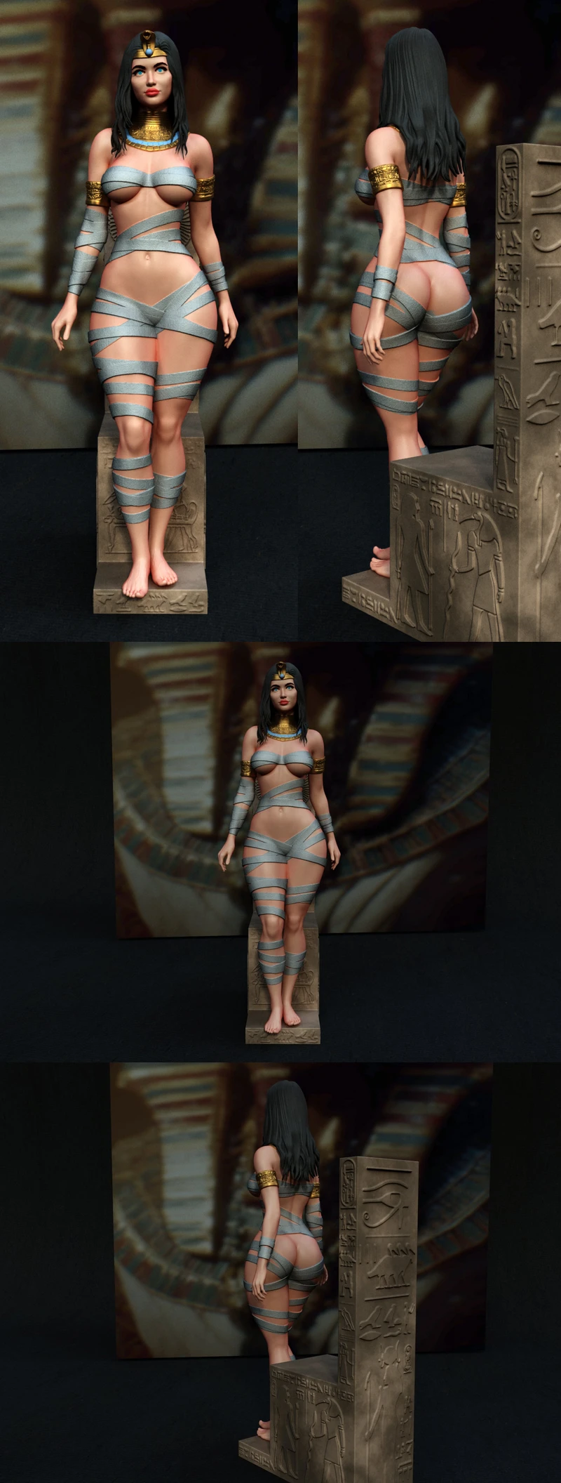 Cleopatra Mummy STL File for 3D Printer STL model for 3D printing