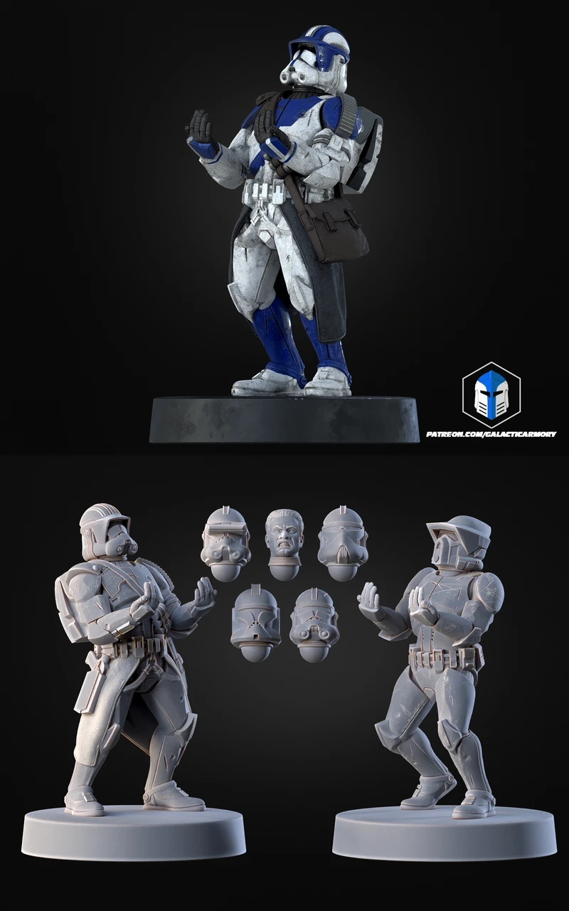 Clone Trooper Controller Holder STL for 3D Printing STL model for 3D printing