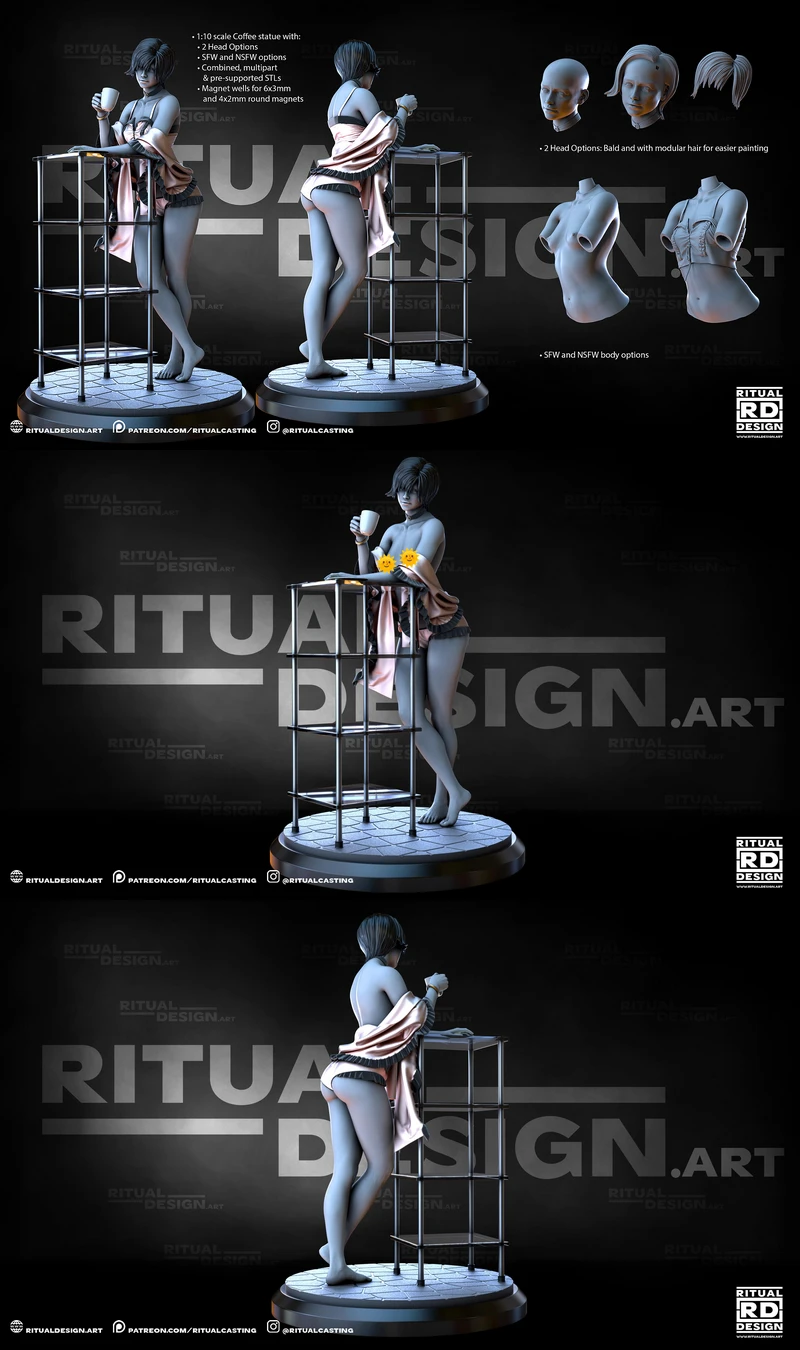 Coffee extra STL model for 3D printing
