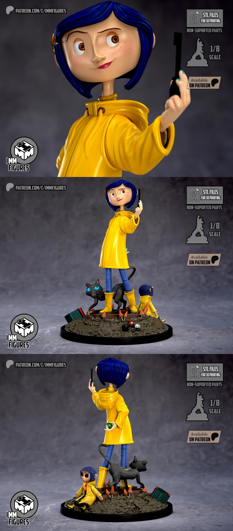 Coraline 3D Printable STL File STL model for 3D printing