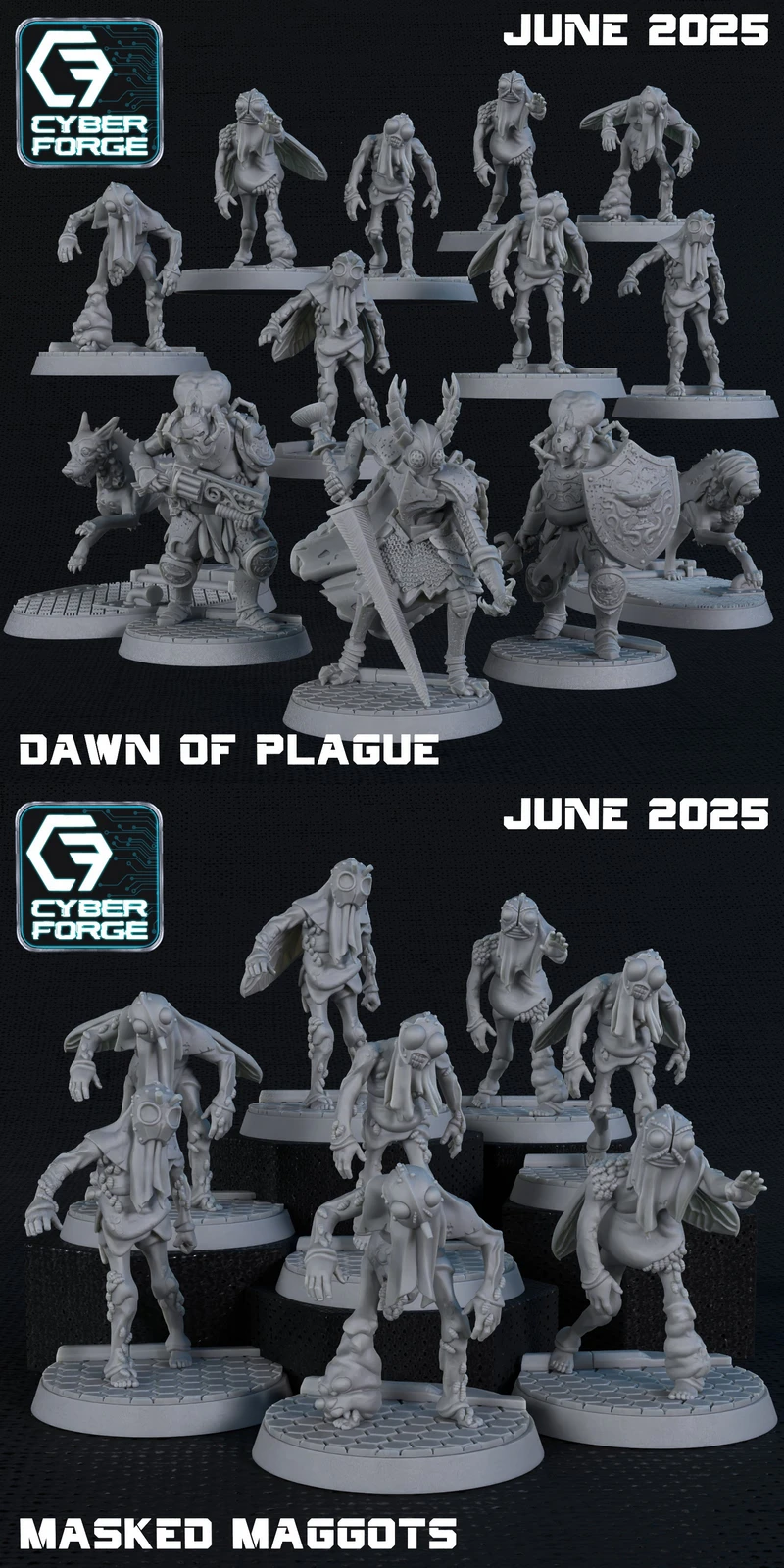 DAWN OF PLAGUE – JUNE 2025 STL model for 3D printing
