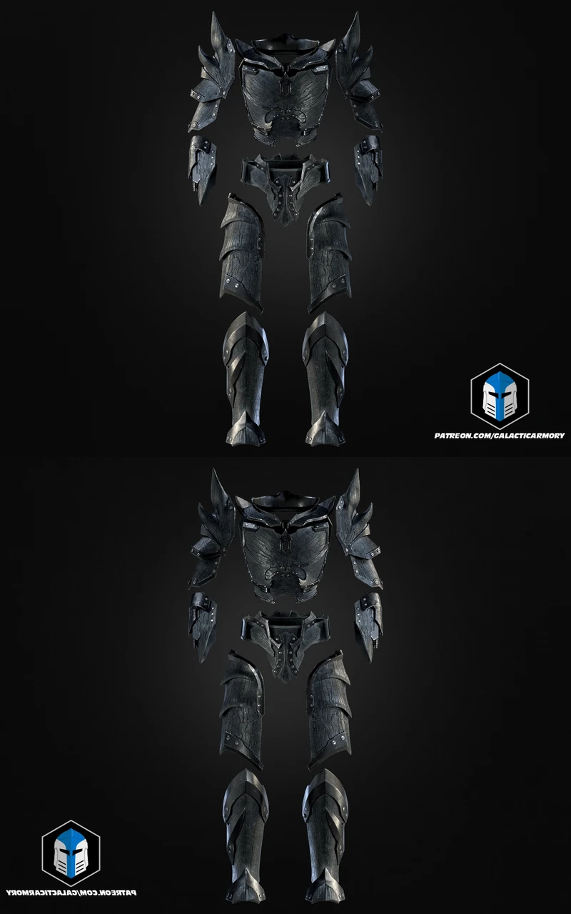 Daedric Mando Armor – Fantasy Sci-Fi Crossover STL for 3D Printing STL model for 3D printing