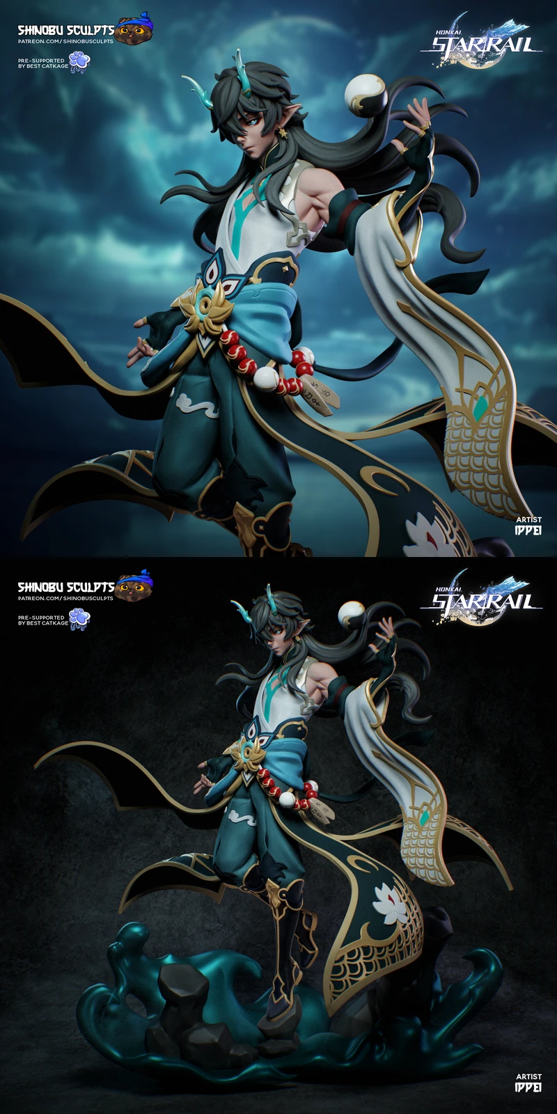 Dan Heng – Imbibitor Lunae STL Figure for 3D Printing (Honkai: Star Rail) STL model for 3D printing