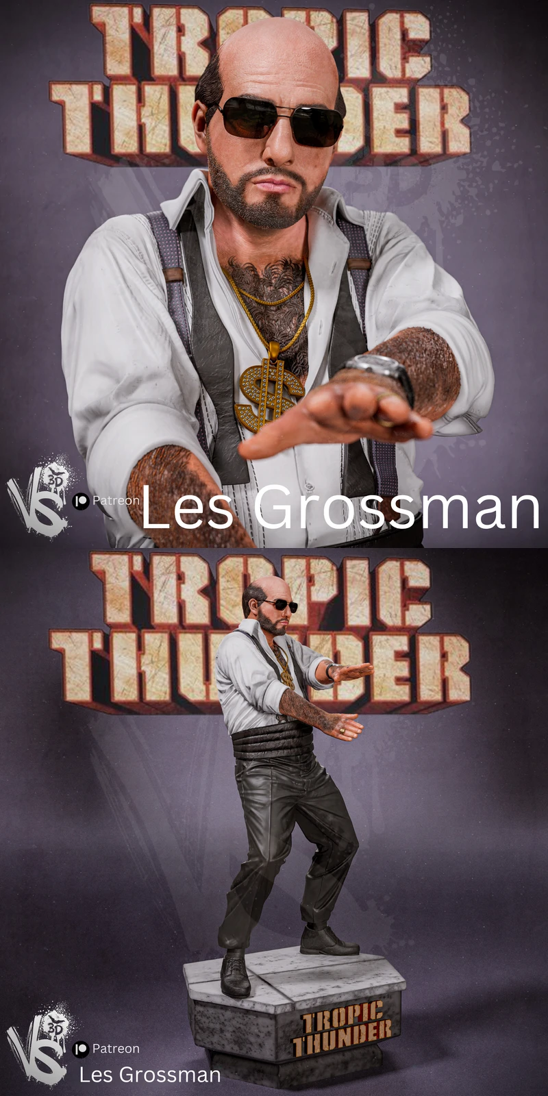 Dancing Les Grossman – Comedy STL Figure for 3D Printing STL model for 3D printing