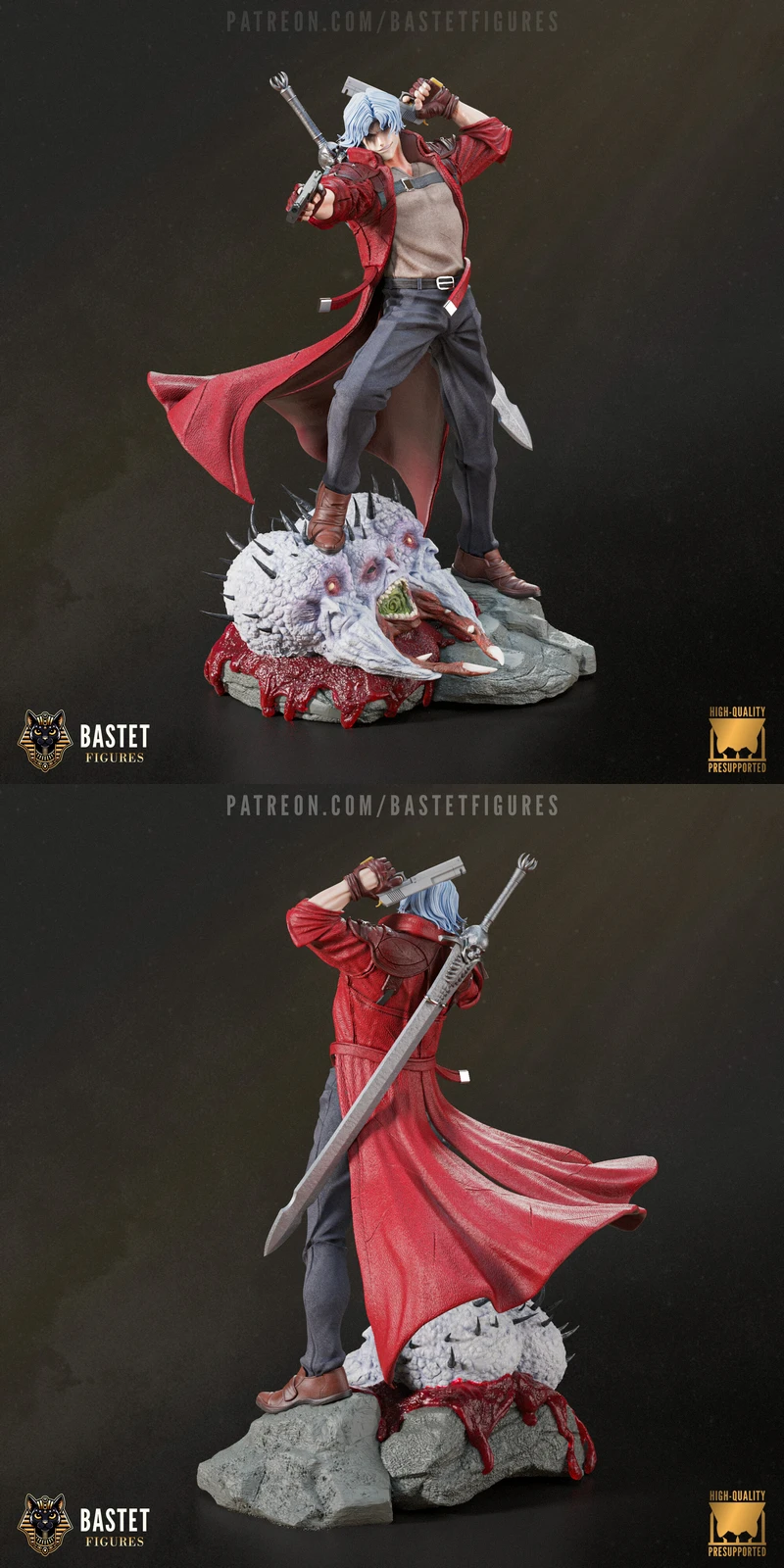 Dante – Devil May Cry STL Figure for 3D Printing STL model for 3D printing