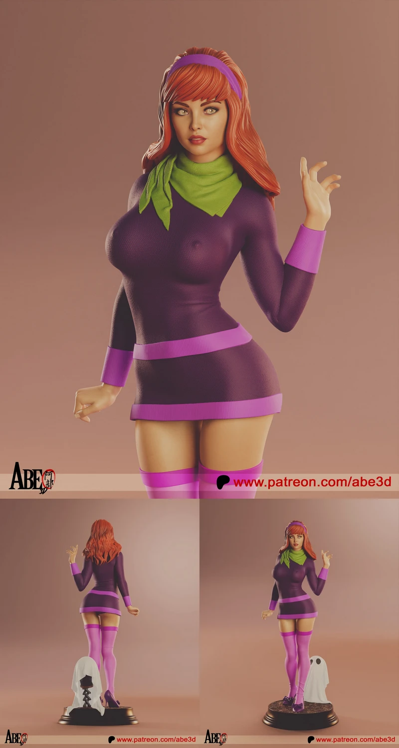 Daphne STL model for 3D printing