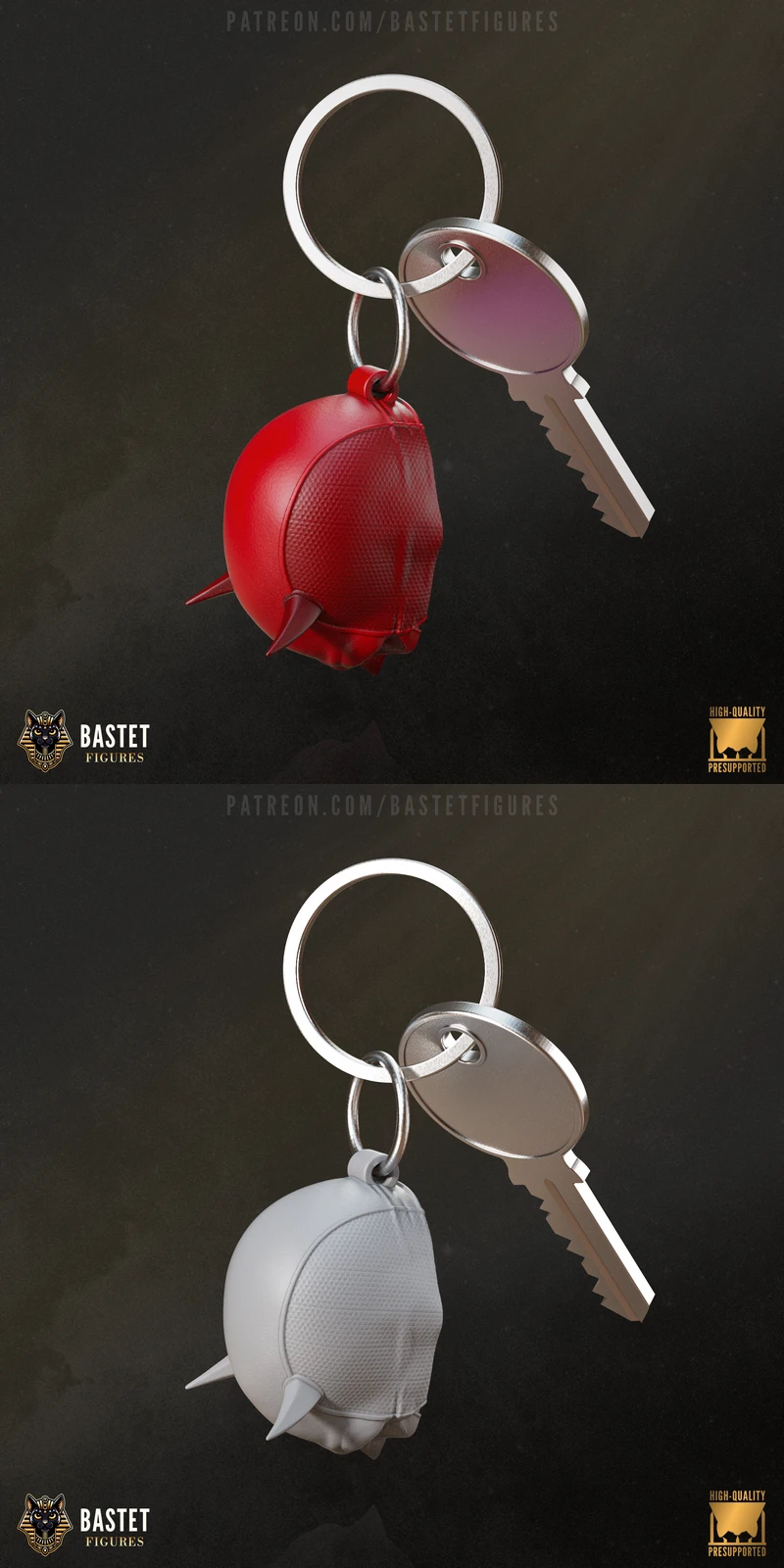 Daredevil Keychain – Marvel STL model for 3D printing
