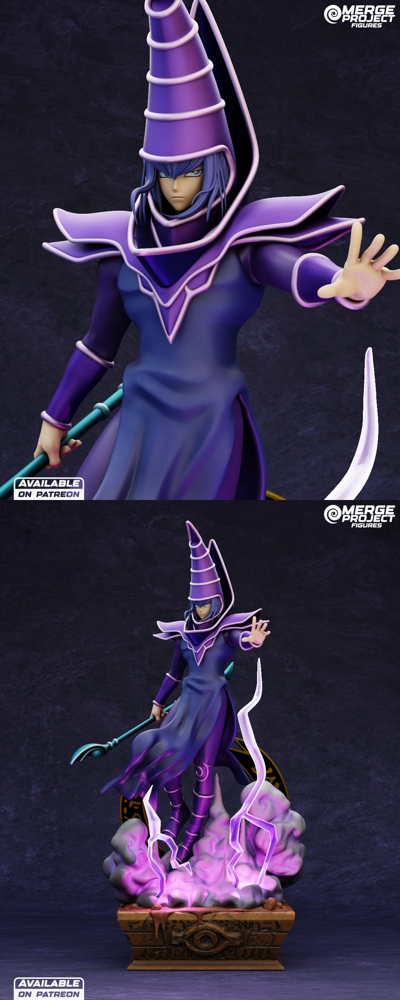 Dark Magician STL File for 3D Printing – Miniature Figure STL model for 3D printing