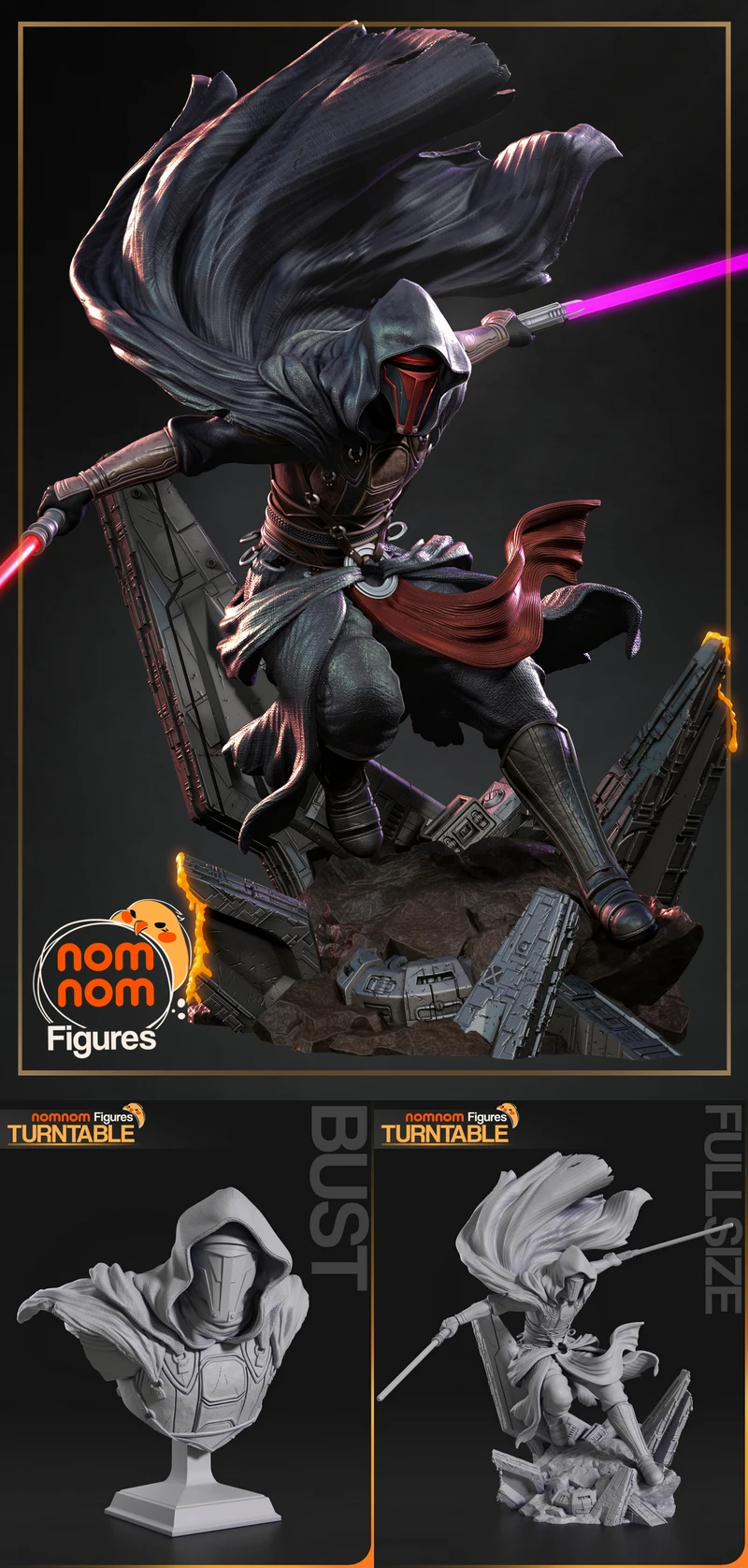Darth Revan – Knights of the Old Republic STL model for 3D printing