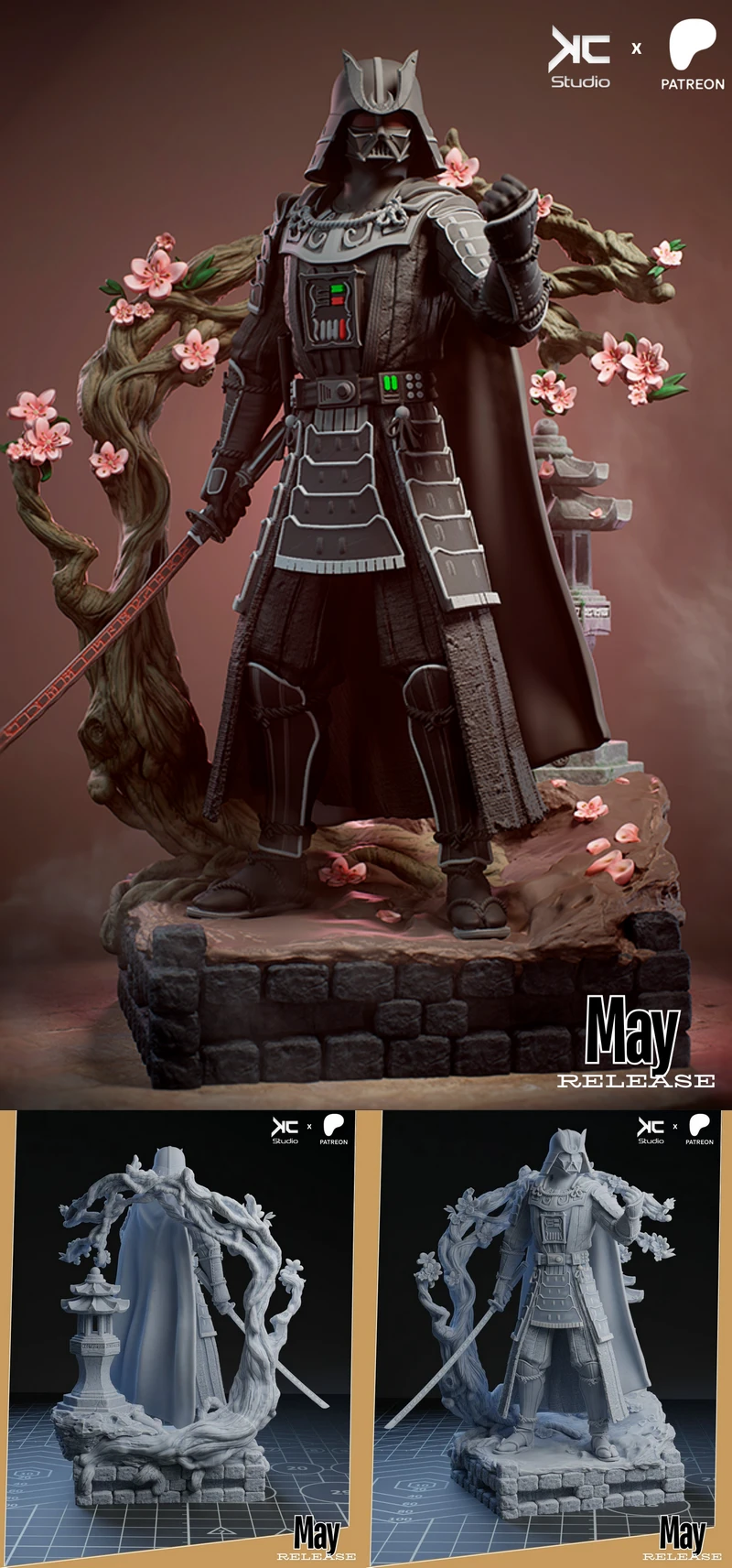 Darth Vader – Samurai Fanart STL model for 3D printing