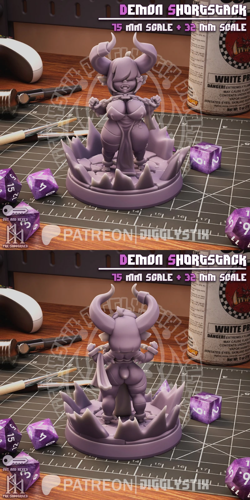 Demon Shortstack STL model for 3D printing