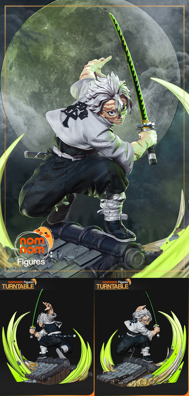 Demon Slayer – Sanemi STL File for 3D Printing STL model for 3D printing