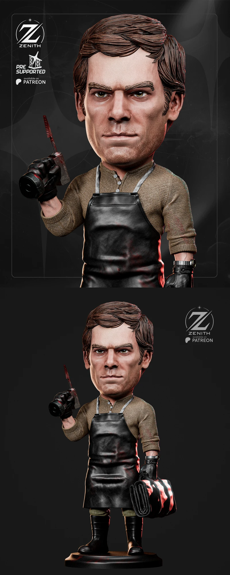 Dexter Chibi 3D Printable STL Figure STL model for 3D printing