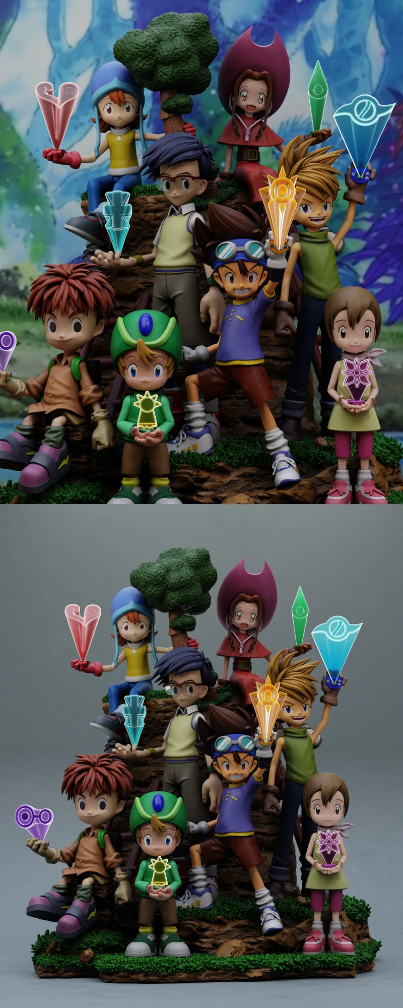 Digimon Diorama STL File for 3D Printer STL model for 3D printing