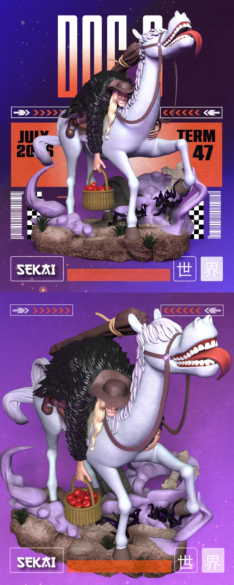 Doc Q Sculpture & Bust STL | One Piece 3D Print STL model for 3D printing