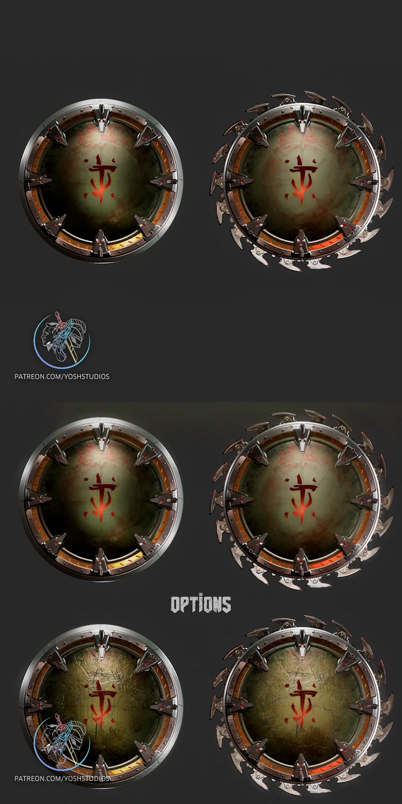 Doom Dark Ages Shield Fanart STL STL model for 3D printing