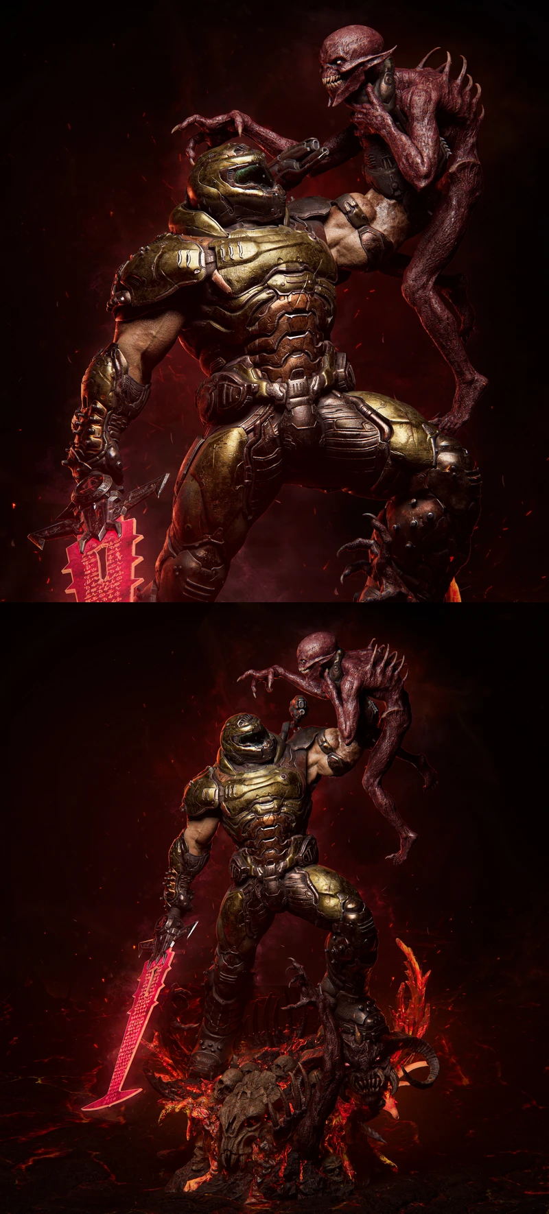 Doom Slayer STL model for 3D printing