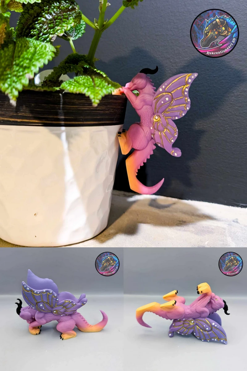 Dragon Plant Buddy STL model for 3D printing