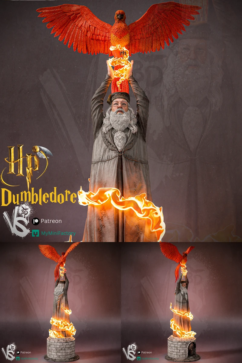 Dumbledore STL model for 3D printing