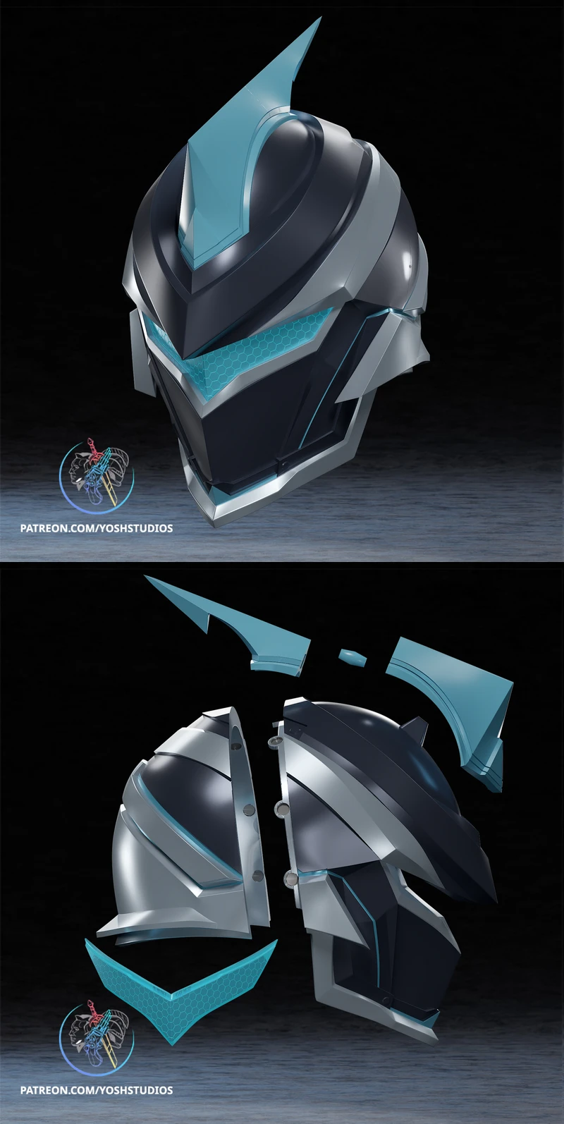 E-Soul Helmet STL model for 3D printing