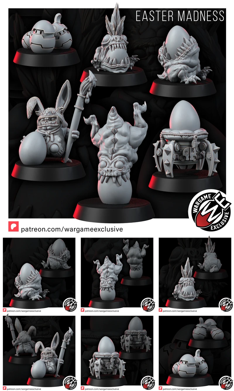 EASTER MADNESS STL model for 3D printing