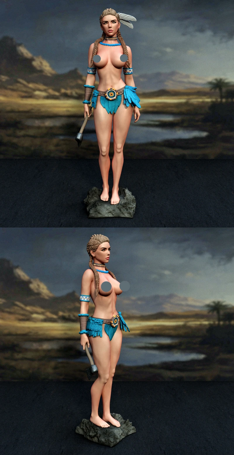 Native Woman – Cultural Heritage STL Figure STL model for 3D printing