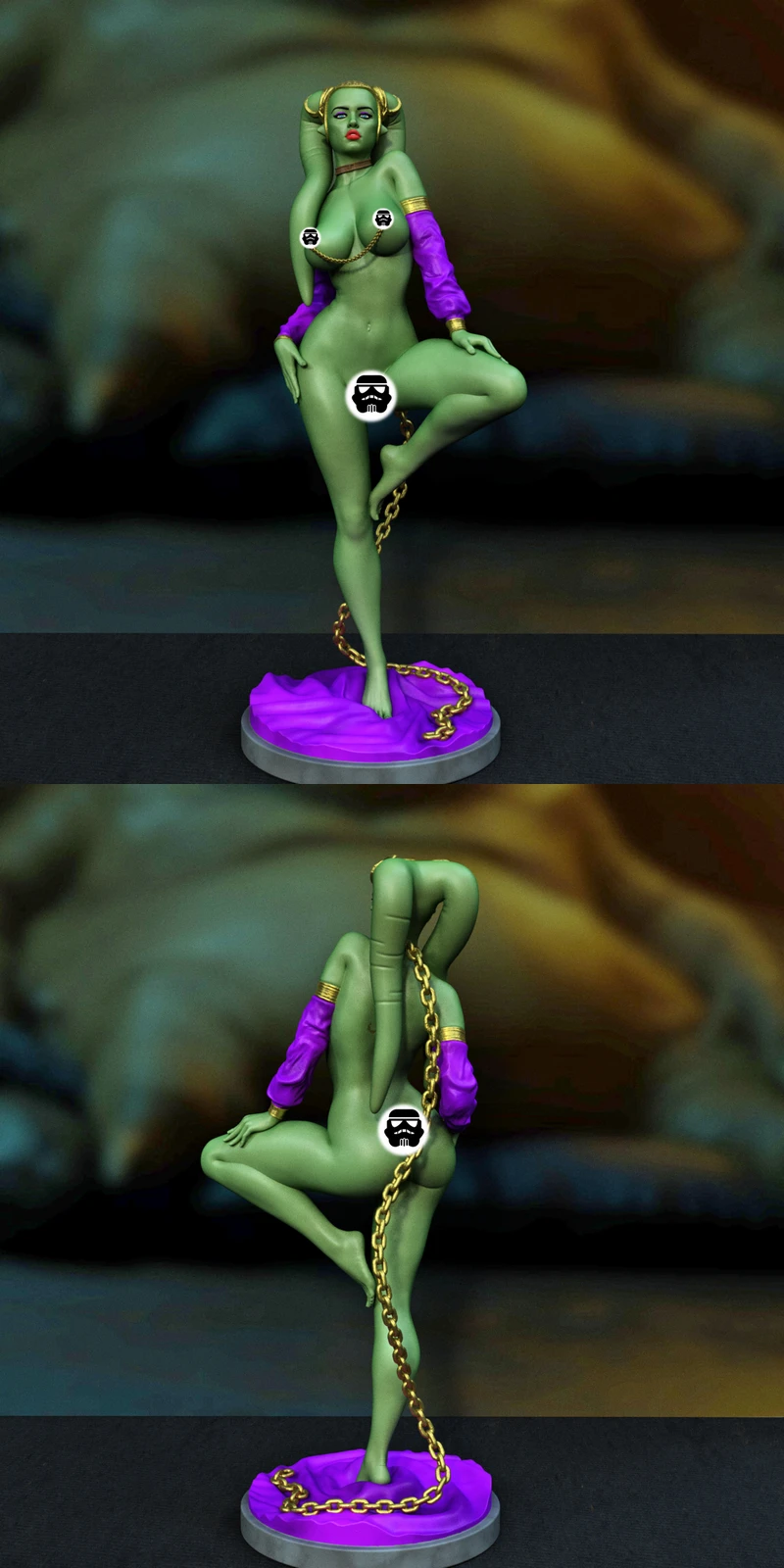 Twi’lek Dancer – Star Wars Inspired STL Figure STL model for 3D printing