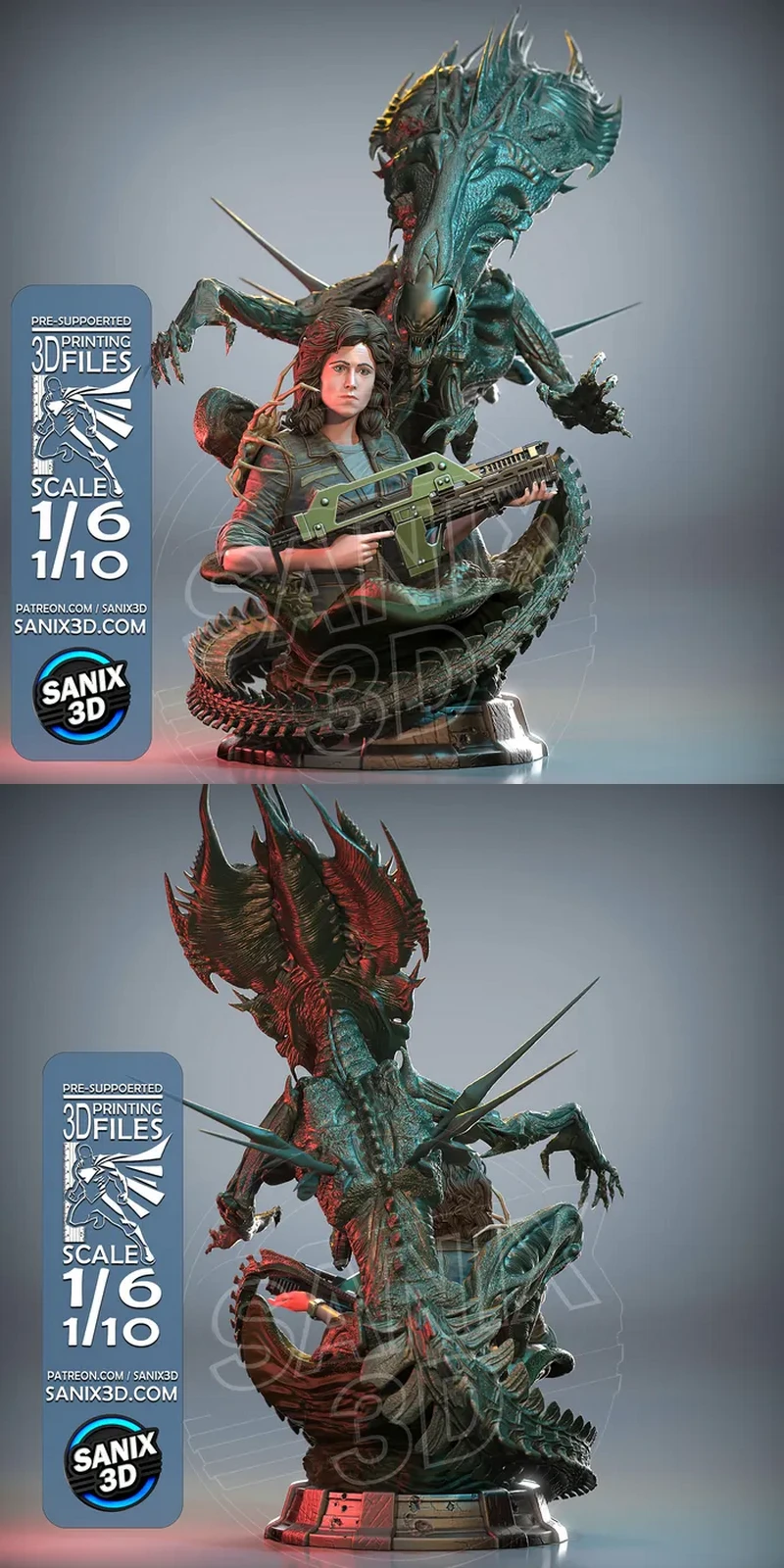 Ellen Ripley Aliens STL File for 3D Printing STL model for 3D printing