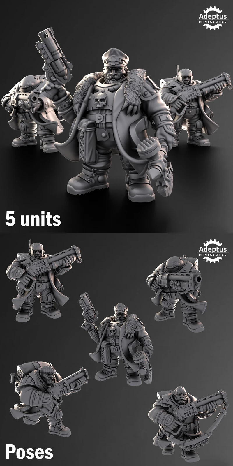 Emberguards – Dwarves STL model for 3D printing