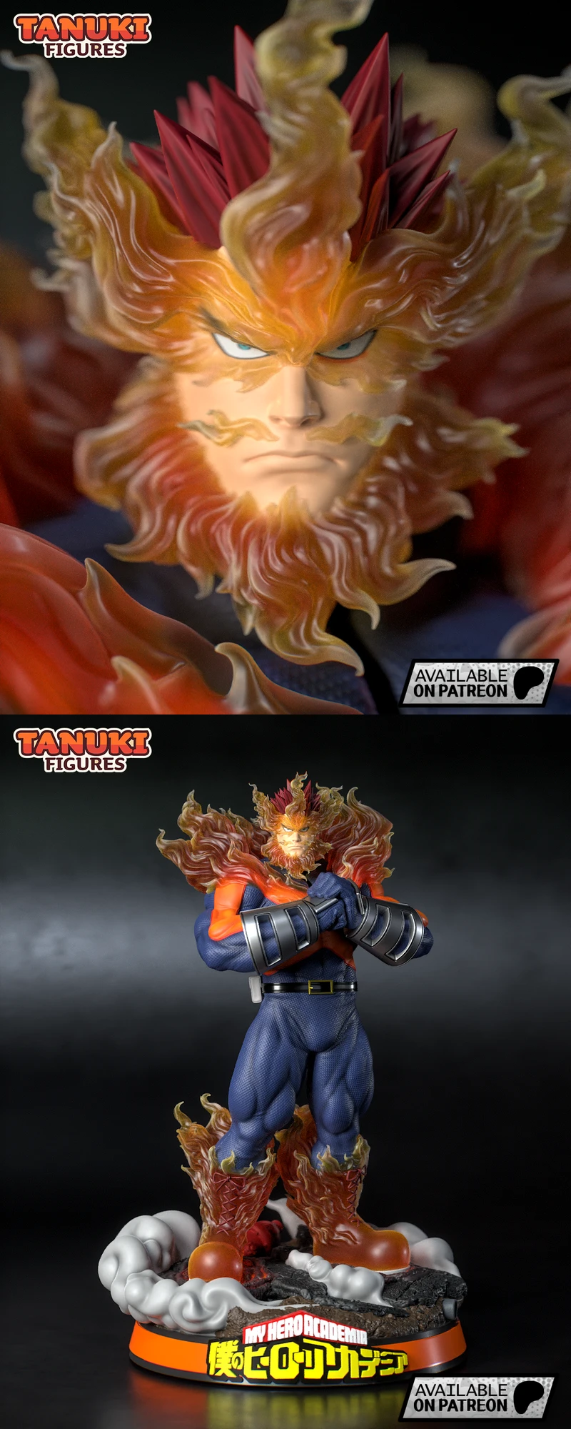Endeavor – My Hero Academia – Fullsize STL model for 3D printing